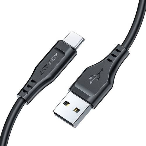 كيبل شحن سريع مرن (TPE) USB-A إلى Type-C بقوة 3A من Acefast C3-04 - أسود