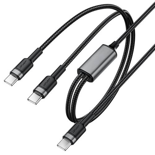 كيبل ACEFAST USB-C إلى USB-C مزدوج 100W شحن سريع ونقل بيانات – C22-02