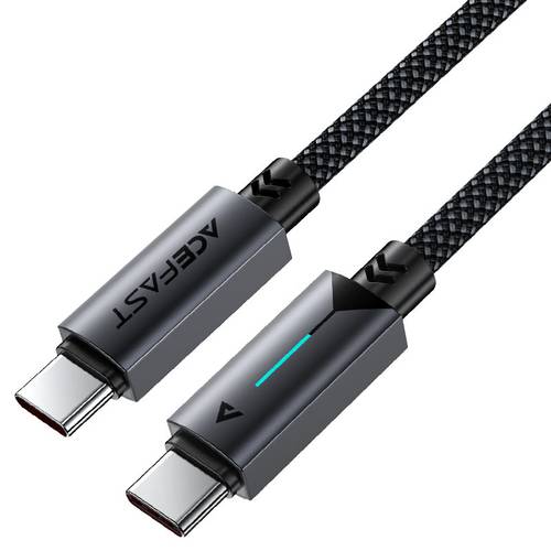 كيبل ACEFAST C19-03 USB-C إلى USB-C شحن سريع 60 واط بتصميم مضفر ومؤشر ضوئي