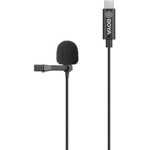 بويا - ميكروفون قابل للتعليق بمنفذ  USB نوع C - اسود (BY-M3)