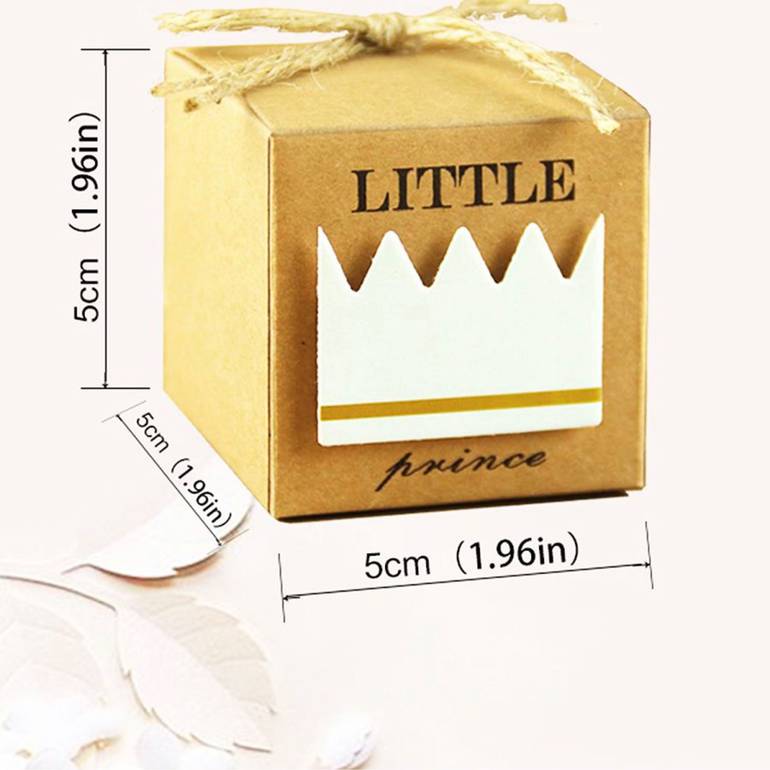 صندوق حلوى (50 قطعة ) - بنمط مطبع ، بتصميم مبتكر
