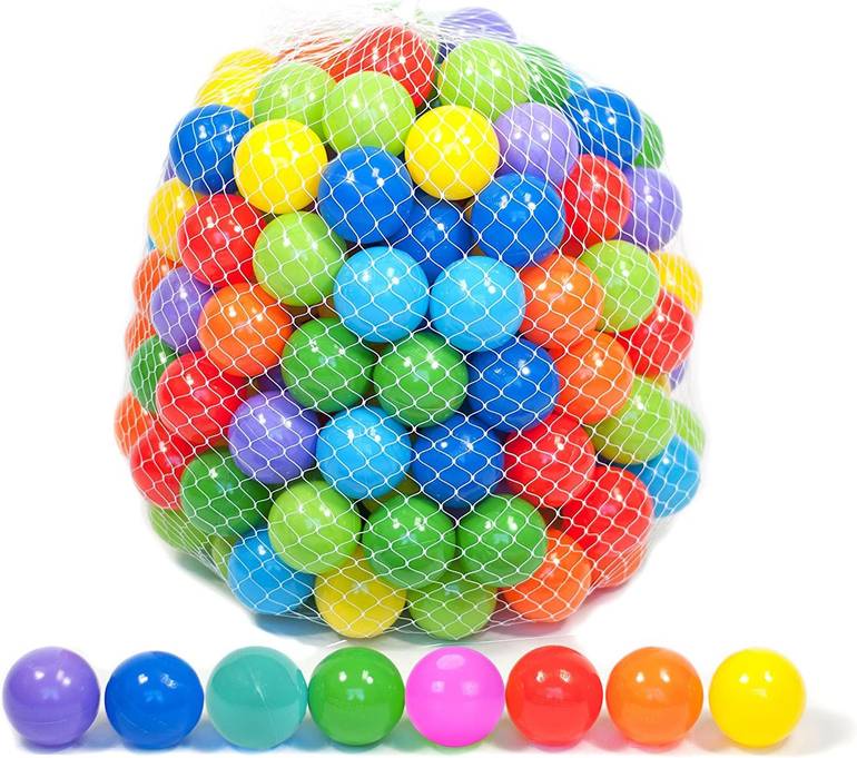 كرات بلاستيكية ملونة 50 حبة 