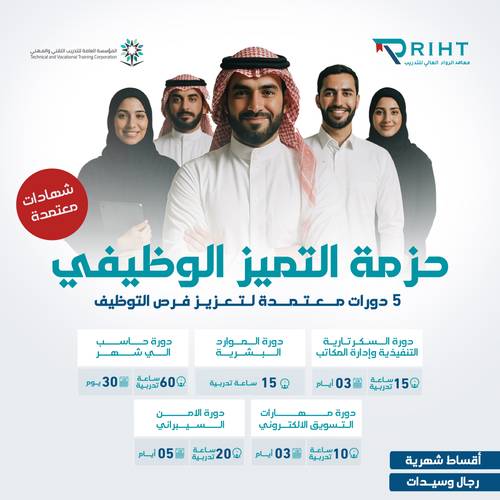 حزمة التميز الوظيفي – 5 دورات معتمدة لتعزيز فرص التوظيف