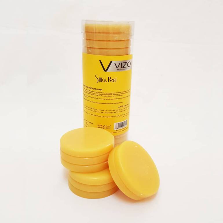 اقراص الشمع لأزالة الشعر warm wax discs yellow vizo professional 400ml