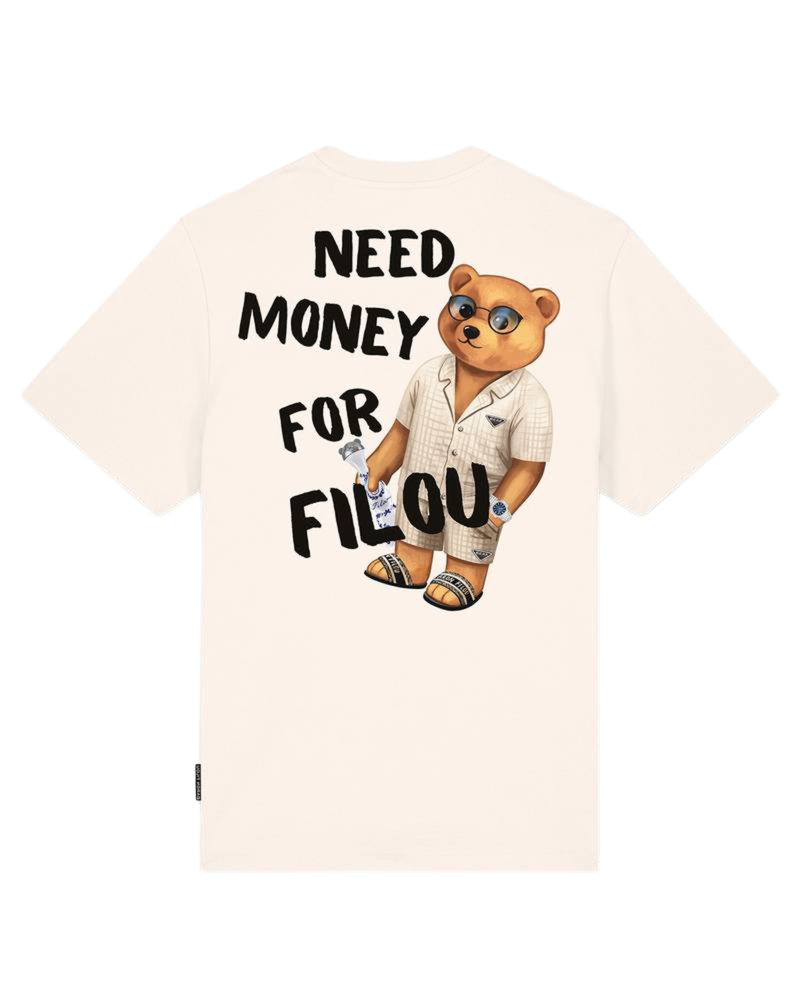تيشيرت واسع بطباعة خلفية NEED MONEY