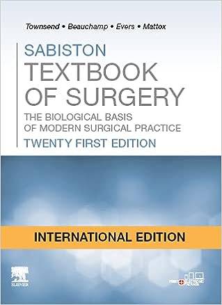 SABISTON TEXTBOOK OF SURGERY THE BIOLOGICAL BASIS OF MODERN SURGICAL PRACTICE WITH ACCESS CODE 21ED (IE) (HB 2022) Hardcover