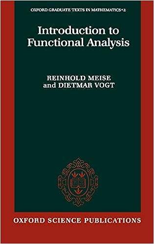 Introduction to Functional Analysis: 2 (Oxford Graduate Texts in Mathematics) Hardcover