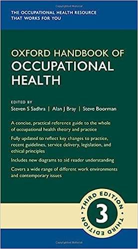 Oxford Handbook of Occupational Health 3e