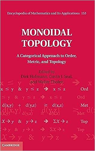 Monoidal Topology: A Categorical Approach to Order, Metric, and Topology: 153 (Encyclopedia of Mathematics and its Applications, Series Number 153) Hardcover – 31 July 2014
