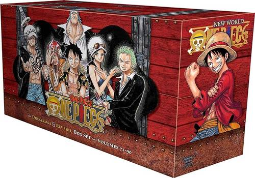 One Piece Box Set 4: Dressrosa to Reverie: Volumes 71-90 with Premium