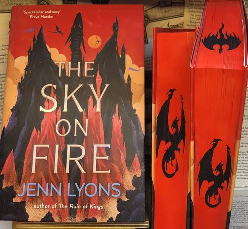 The Sky on Fire Sprayed edge