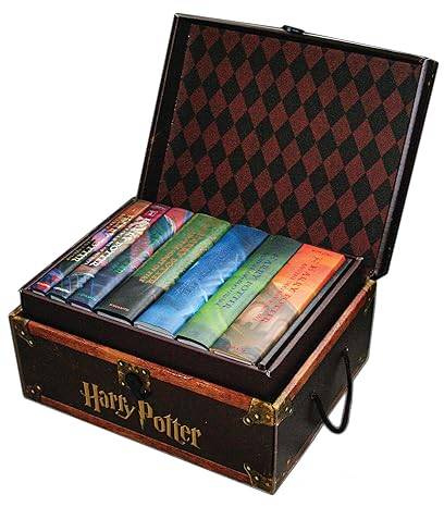 Harry Potter Hardcover Boxed Set: Books 1-7 (Trunk) Hardcover – Sticker Book, September 6, 2022 by J. K. Rowling