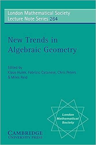 New Trends in Algebraic Geometry Paperback – 21 Aug. 2008