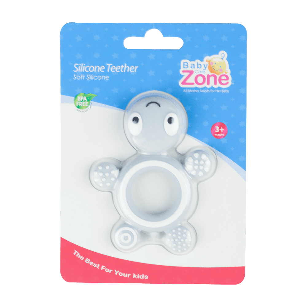  عضاضة سيليكونية للأطفال لتخفيف ألم التسنين (شكل سلحفاة) Baby Zone 