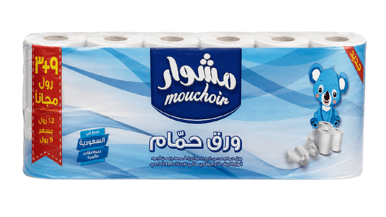مشوار ورق حمام 200 ورقة - 9+3 رول مجاناً × 4 بندل