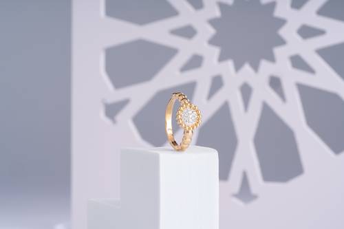 خاتم ذهب مع الماس