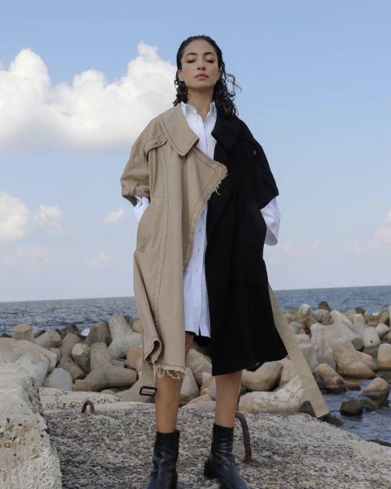 Oversized trench coat