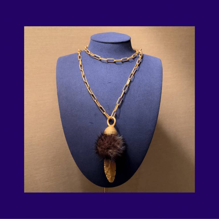 fur chain - brown 