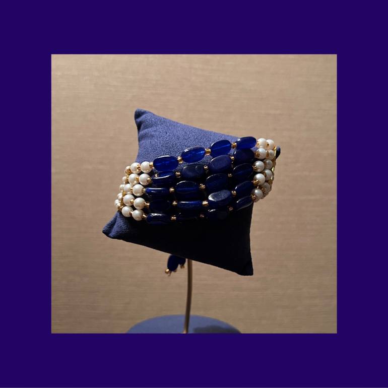 blue stone bracelet - #90