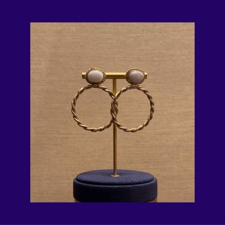 pearly earring - #14