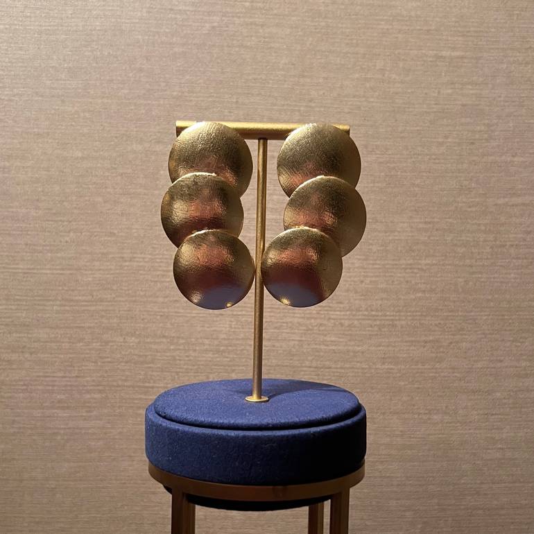 goldish earrings - #62 