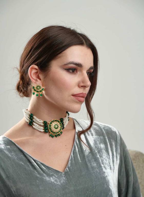 green pearly set