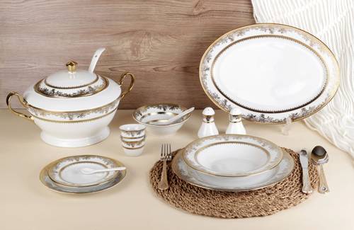طقم سفرة ريدج  110 ق ذهبي   H45 - G