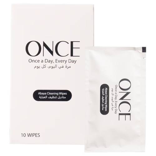 Once Abaya Cleaning Wipes 10 pcs