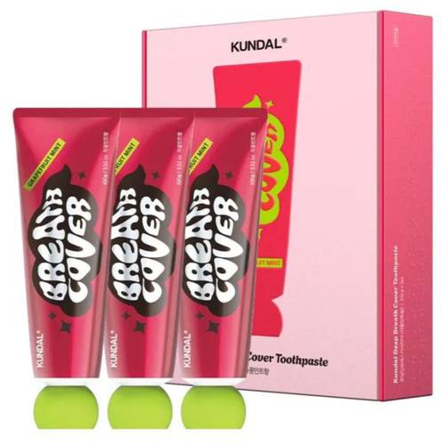 Kundal Grapefruit Mint Toothpaste Set 3×100g