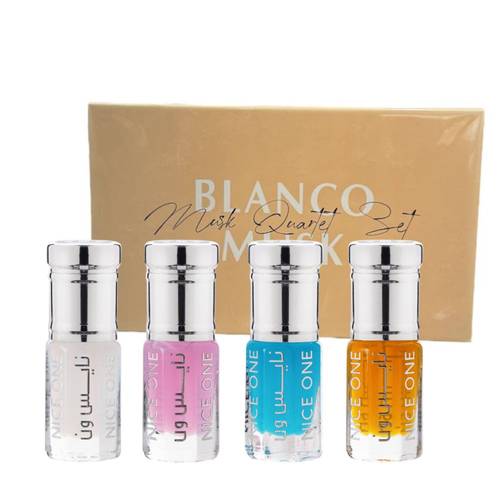 Blanco Musk Quartet Parfum Set 4×quarter tola