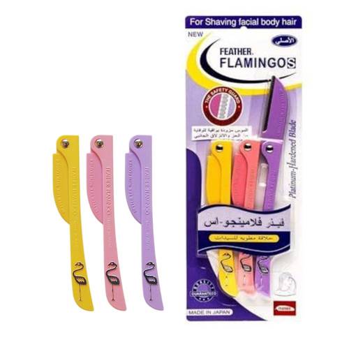 شفرات الوجه والجسم فيذر فلامنجو 3 شفرات 
