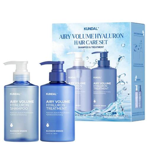 Kundal Airy Volume Hyaluron Shampoo & Treatment Set 2×300ml