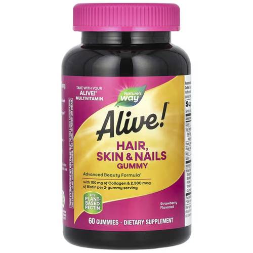 Nature's Way Alive Hair Skin & Nails Gummy 60gummies