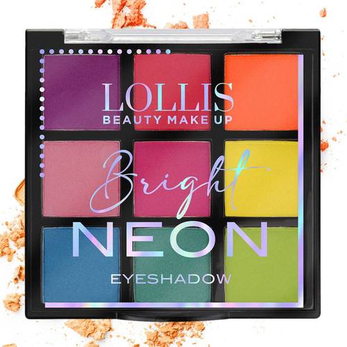 Lollis Bright Neon Eyeshadow Palette 15g