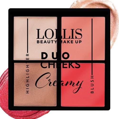 Lollis Duo Cheeks Creamy Blush & Highlighter 16g