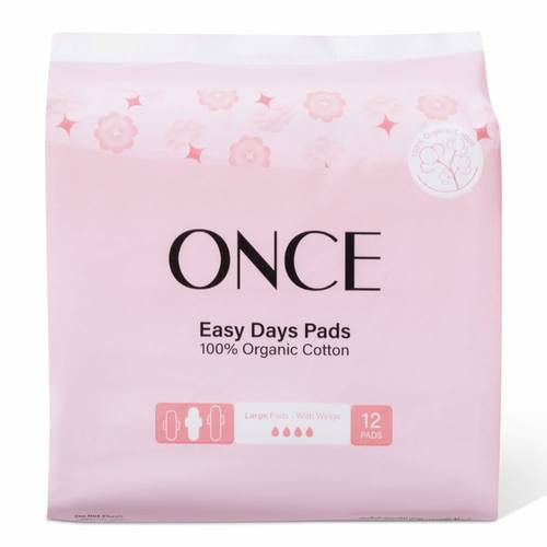 Once Easy Days Large with Wings Pads 12 pcs