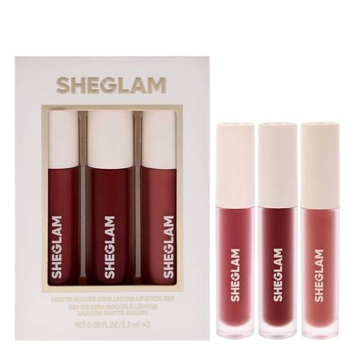 Sheglam Matte Allure Mini Liquid Lipstick Set 3×2.3ml
