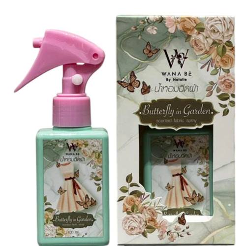 Wana Be By Natalie Butterfly in Garden Scented Fabric Spray 100ml