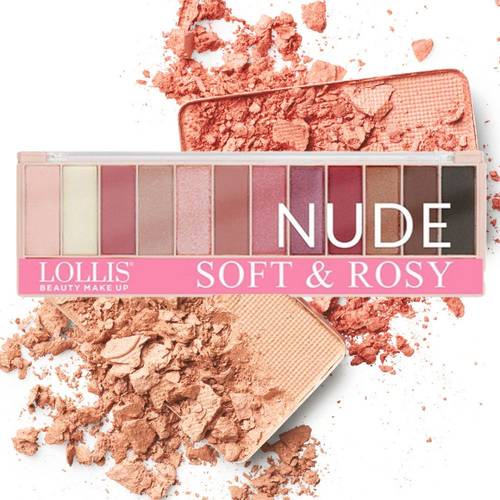 Lollis Nude Soft & Rosy Eyeshadow Palette 20g