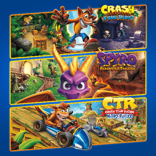 🎮 Crash + Spyro Triple Play Bundle  l PS4/PS5 | حساب بلايستيشن