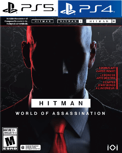 حساب سوني يحتوي على لعبة HITMAN World of Assassination PS4 PS5