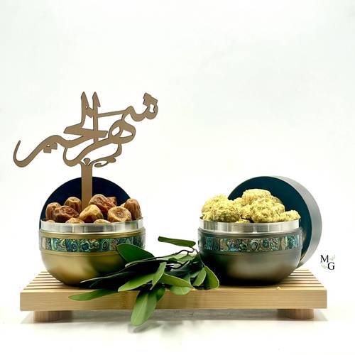 هدية رمضانية علبتين من المعدن 🍃