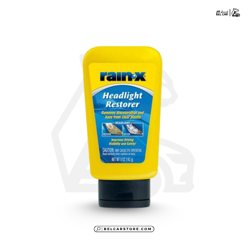 RAINX HEADLIGHT RESTORE POLISH 5 OZ رين اكس مرمم وملمع شمعات