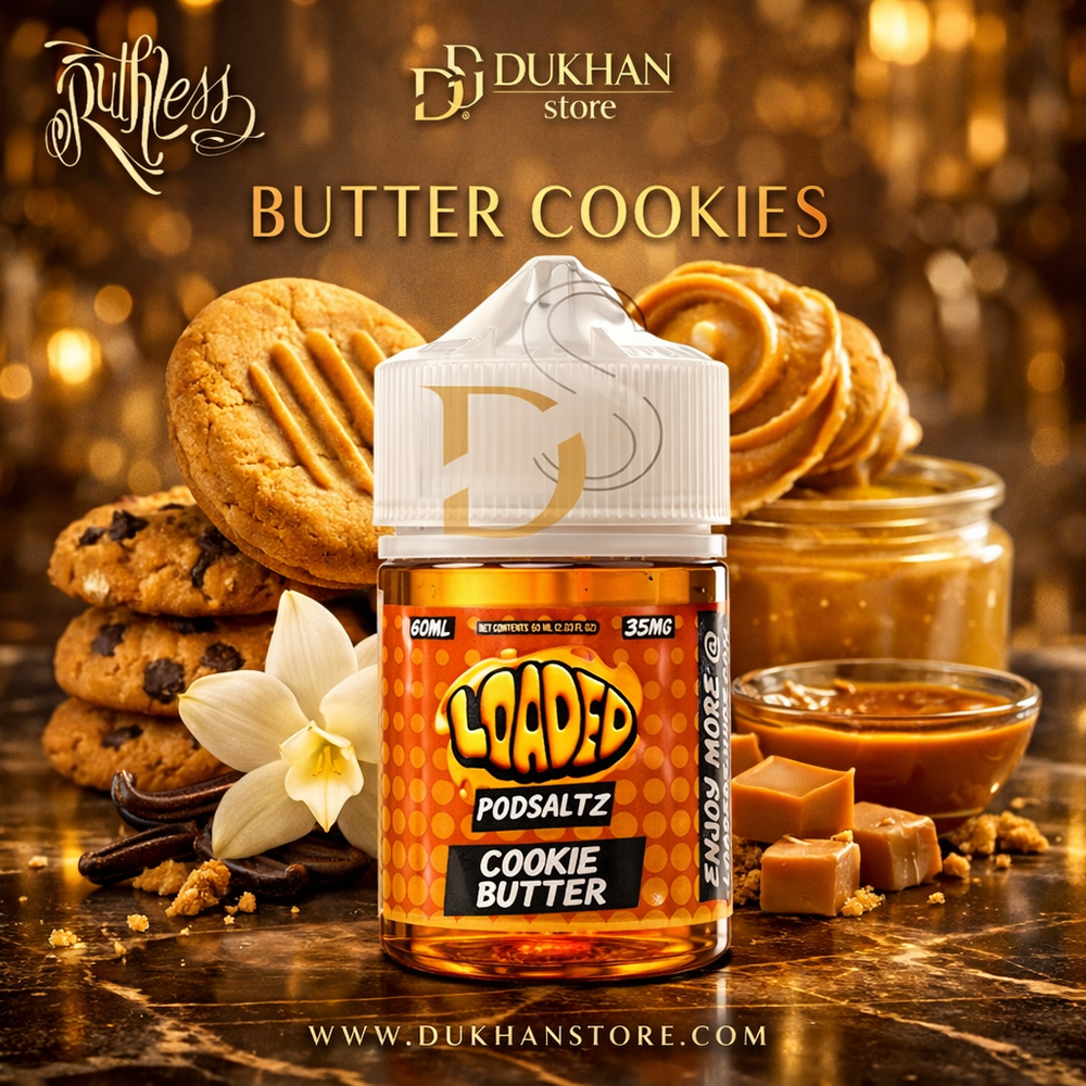 Loaded Cookie Butter Salt Nic 60ml – نكهة كوكي بتر