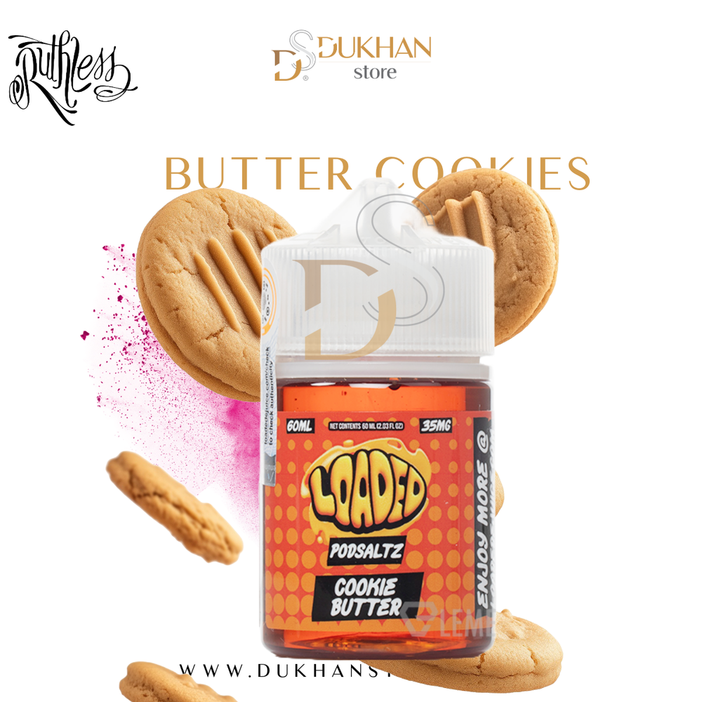Loaded Cookie Butter Salt Nic 60ml – نكهة كوكي بتر
