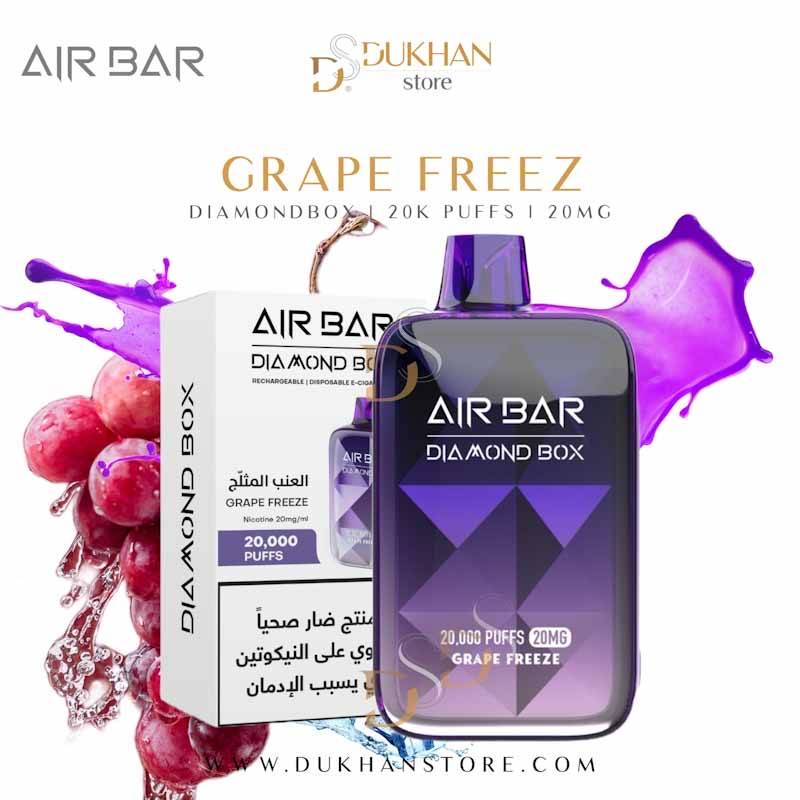 Air Bar- Diamond Box Grape Freeze (20K Puff) 20mg