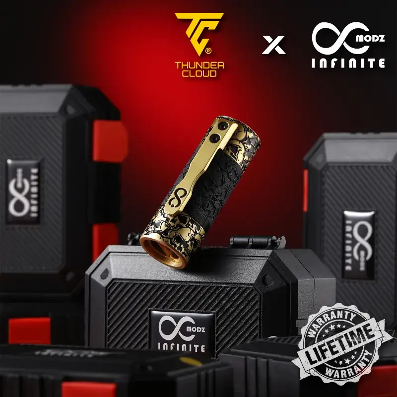 Infinite Modz - Hyperion  V2 Mechanical Mod - Brass Engraved Black