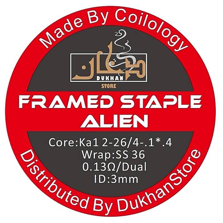 Coilology- Interlock Framed Staple Alien- Hand Crafted