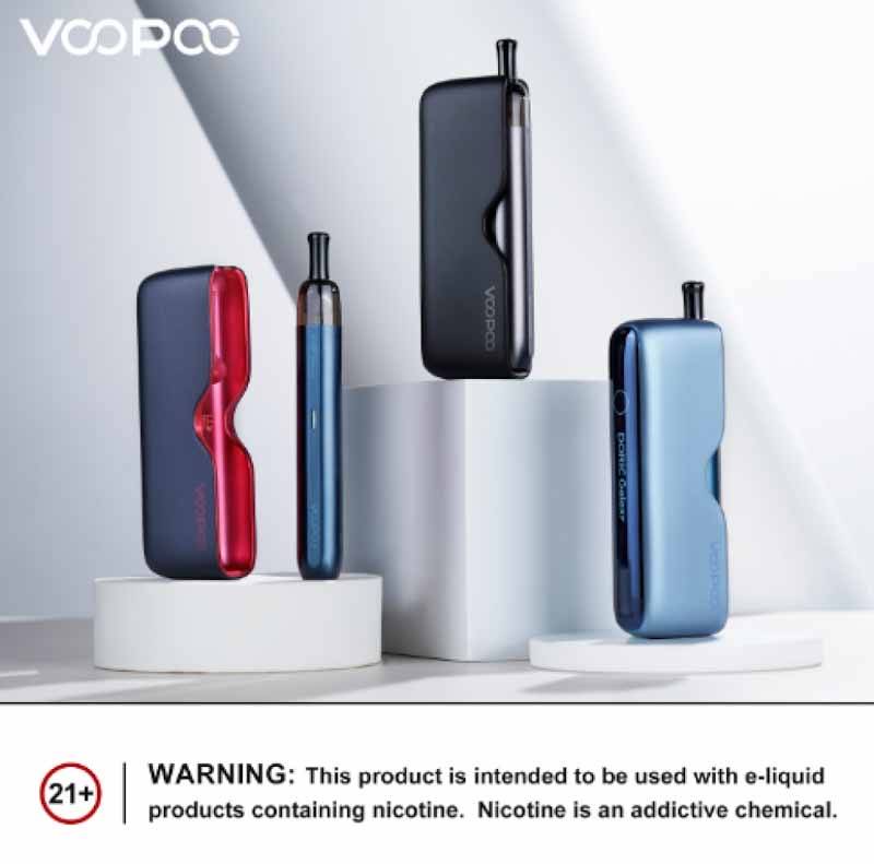 VOOPOO Doric Galaxy – فيب بنمط القلم مع باور بانك مدمج - احمر زئبقي