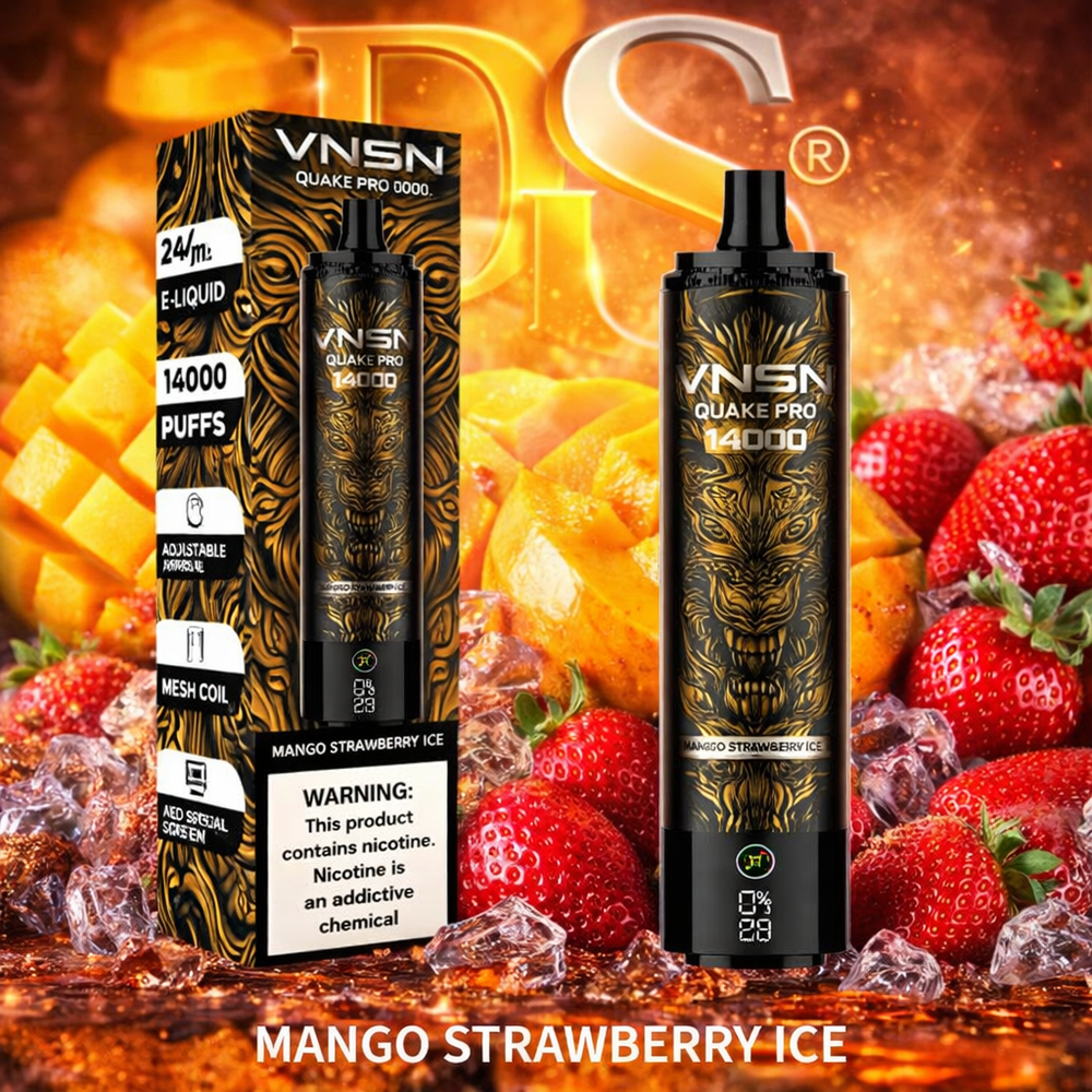 VNSN - Quake Pro MANGO STRAWBERRY ICE 14k Puffs) 20mg
